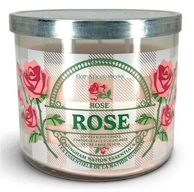 Obrázek produktu pro Bath & Body Works 3-knotová vonná svíčka ROSE 411 g