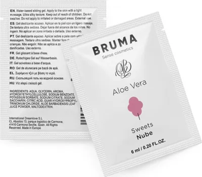 Immagine prodotto di BRUMA – Gel lubrificante dolce all'aloe vera 6 ml