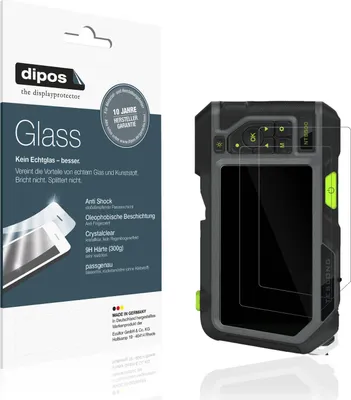 Produktbild von 2x Schutzfolie für Teslong NTS500 - Anti-Shock 9H Folie dipos Glass Kunststoffglas
