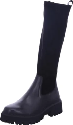A black boot on a white background.