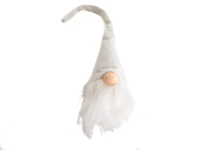Produktbild von Christbaumschmuck Wichtelkopf LED weiss