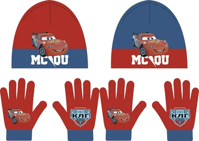 Produktbild von Disney Cars 2tlg. Winterset Kindermütze Kinderschal Kinderhandschuhe Mütze Schal Handschuhe WD9823 (Blau)