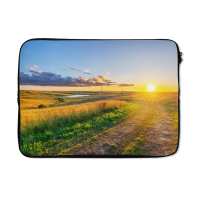 Produktbild von MuchoWow® Laptop Hülle 13 Zoll Sonne - Natur - Landschaft Laptoptasche - Laptophülle - Sleeve - Rundumschutz