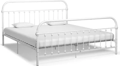 Obrázek produktu pro Rám postele bílý kov 180 x 200 cm