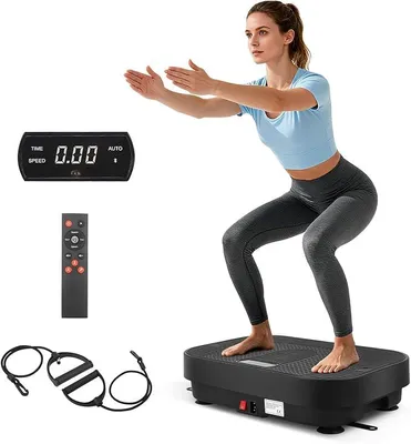 Produktbild von Vibrationsplatte,Rüttelplatte Sport für Zuhause 5 Programme Vibrationsplatte mit Eingebauter Bluetooth-Lautsprecher,für Ganzkörpertraining, Muskelaufbau und formung