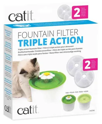 Image de CATIT 2.0 Filtre de fontaine à triple action - 2 pièces
