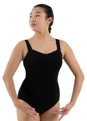 Immagine prodotto di Tuta da ginnastica Capezio, body da danza, canotta a principessa, colore nero, taglia XL