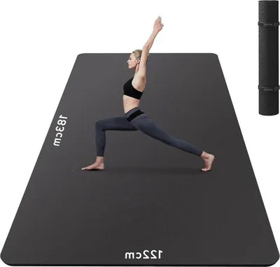 Produktbild von Famanu Yoga Matte Antirutsch 183x122/198x137x6mm - Umweltfreundlich