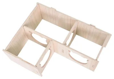 Immagine prodotto di Casa per criceti in legno per piccoli animali, 22,5 x 17,8 x 8 cm