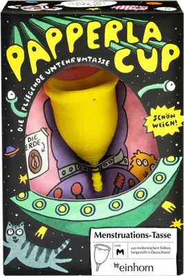 Produktbild von einhorn - Papperlacup Menstruationstasse groß - 1Stück