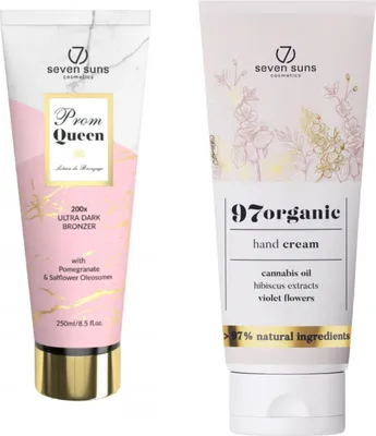 Image de 7suns Prom Queen Ultra Dark Bronzer Golden Edition + Crème pour les mains e 75 ml