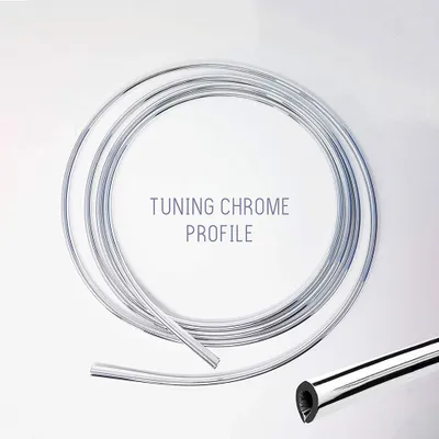 Immagine prodotto di Profilo cromato con innesto a scatto per auto 8 mm x 3 mt