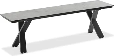 Produktbild von Niehoff Nemo Bank Aluminium X-Gestell Zement