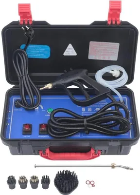 Image de Nettoyeur vapeur portable haute température, 3000 W, 220 V, 100-130 °C, pour voiture & maison, blanc