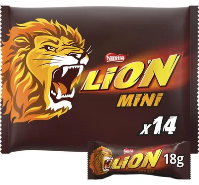 Image de Lion Mini's Milk Chocolate 270g – mini barre de chocolat au caramel et chocolat au lait