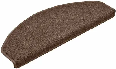 Produktbild von vidaXL Stufenmatten 30 Stk. 65x24x4 cm Braun Halbrund Groß