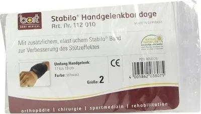Produktbild von BORT Stabilo Handgelenkbandage Gr.2 schwarz