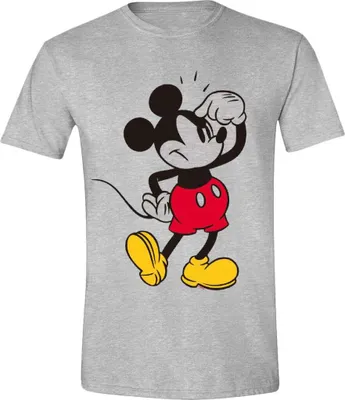 Image de DISNEY - T-Shirt - Mickey Mouse visage agaçant (M)