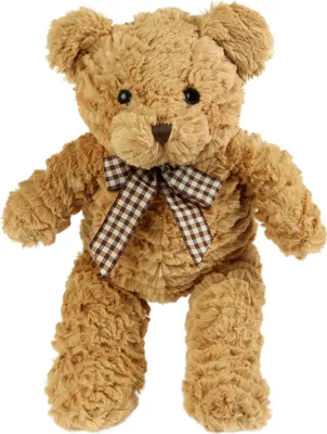 Produktbild von Betz TEDDYBÄR mit kariertem Schal, braun, 38cm
