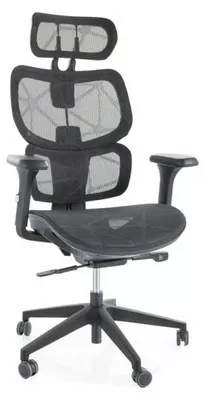 Image de Fauteuil de bureau "Devon" - Noir - l 68 x H 119 cm