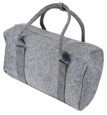 Produktbild von Filztasche mit 2 Tragehenkeln Grau oder Anthrazit 50x30x23cm Weekender
