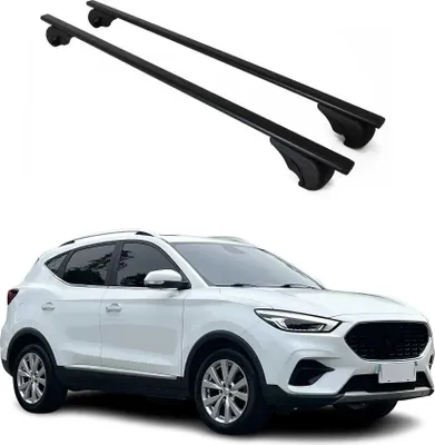 Zdjęcie produktu dla Poprzeczne relingi dachowe do MG ZS 2018–2024, kolor czarny