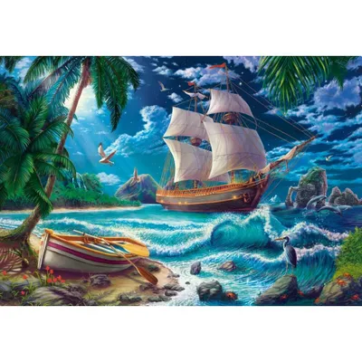 Produktbild von Castorland Puzzle Legespiel Erste Nacht auf Neuland - 1500 Teile