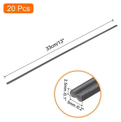 Produktbild von 20 Stš¹ck 330mm Kunststoff Schwei?st?be PVC Schwei? Draht Kunststoff Schwei?en Schwei? Streifen fš¹r Plastik Schwei?ger?t Schwei?reparatur Grau