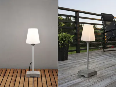 Produktbild von Kleine LED Außenstehleuchte / Bodenleuchte, Terrassenlampen & Balkonlampen, Weiß