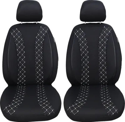Produktbild von Schonbezüge Sitzbezüge für Fiat Ducato III Bj ab 2006 in Schwarz/Weiß N308