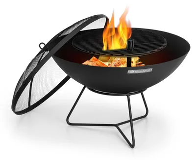 Obrázok produktu pre Blumfeldt Orbit - ohnisko 3 v 1: krb, gril a stôl, Ø 60 cm, gril Ø 40 cm, čierne