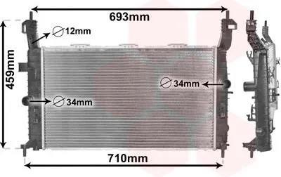 Produktbild von Van Wezel Wasserkühler für Opel Meriva 1,4 1,6 1,7 1,8 + 16V CDTI