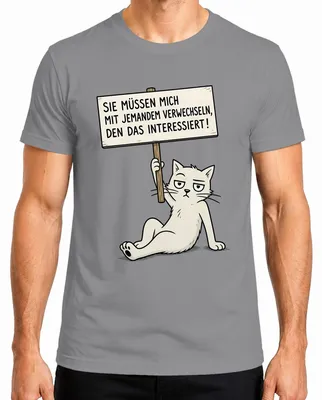 Productafbeelding van "U moet me met iemand anders verwarren" - Sarcasme-statement. Heren T-shirt, grijs, XXL