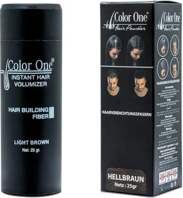 Produktbild von Color One Streuhaar Hellbraun 25g – Natürliche Haarverdichtung in Sekunden