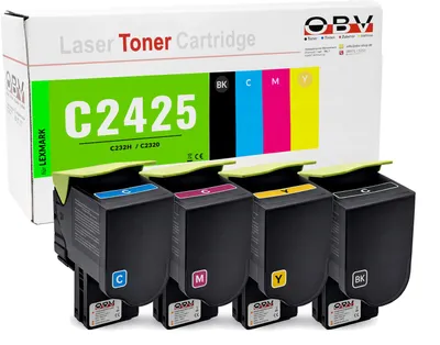 Produktbild von Kompatibler Toner C232HK0/HC0/HM0/HY0 für Lexmark, 4er Set