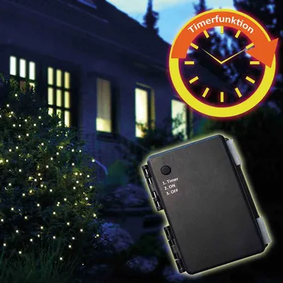 Image de FHS LED-Batt-Netz au. 3,2x1,5 160er, m. Timer, pour 3AA