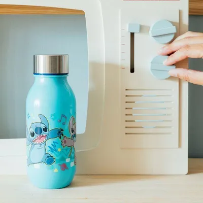 Image de Gourde - THERMOBABY - Lilo & Stitch - 430 ml - Bleu