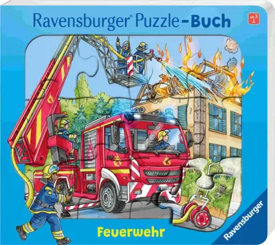 Produktbild von Ravensburger Buch Pappbilderbuch Mitmachen Ravensburger Puzzle Buch Feuerwehr 42208