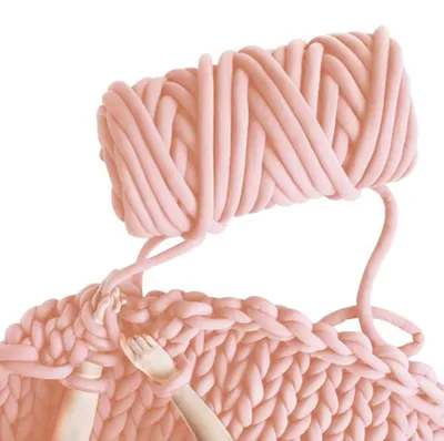 Immagine prodotto di Lana per uncinetto, 500g/25m, filato spesso, rosa, filato di cotone per coperte e cuscini