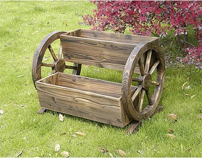 Produktbild von Blumenkasten mit 2 Pflanzgefäßen Rustikal