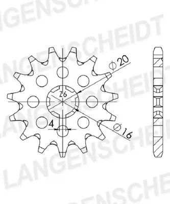Produktbild von Ritzel Supersprox 420 - 13Z CST-546:13|grobverzahnt 16,0/20,0