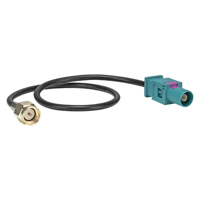 Produktbild von Fakra (M) Antennenadapter Stecker auf SMA Stecker (M) kompatibel mit Audi Seat Skoda VW GSM GPS DAB Navi