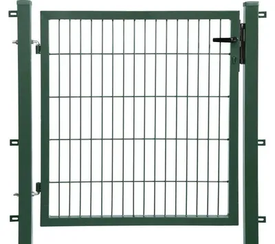 Produktbild von Floraworld Gartentor Comfort inkl. 2 Pfosten 80 x 100 cm moosgrün