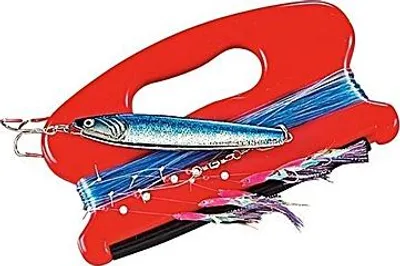 Produktbild von Fladen Kurbel mit Schnur 0.60mm. 200g Pilker und Paternoster