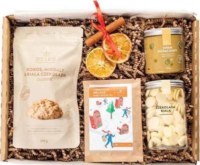 Produktbild von ORIGONUTS by DESEO - Weihnachtsschokolade - Schokolade Geschenk - Feinkost Geschenkset mit handwerklicher Schokolade - Fertiges Süßes Weihnachtsgeschenk für Frauen und Männer - Set Nr.4