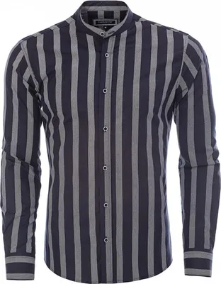 Produktbild von Brandneu Designer Hemd CARISMA mit grauen Streifen Navy S