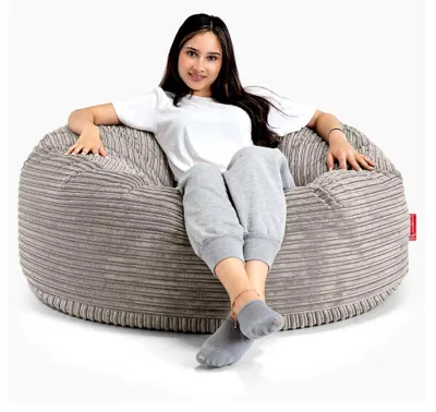 Produktbild von 'Mammoth' Sofa Sitzsack XXL, Riesensessel, Cord Nerzfarben