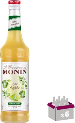 Image de Lot de 6 Sirop Monin - Concentré Rantcho Citron Vert - 70cL