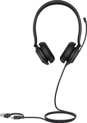 Immagine prodotto di Cuffie Yealink UH35 Dual UC USB-C/A, cablate, 20 - 20000 Hz, chiamate/musica, 139,5 g, cuffie, nero