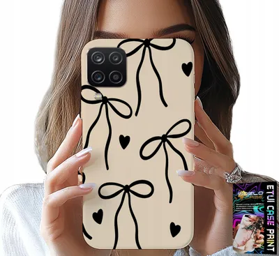 Obrázok produktu pre Puzdro Pre Samsung A12 / M12 - Béžová Mašľa S Módnymi Vzormi
